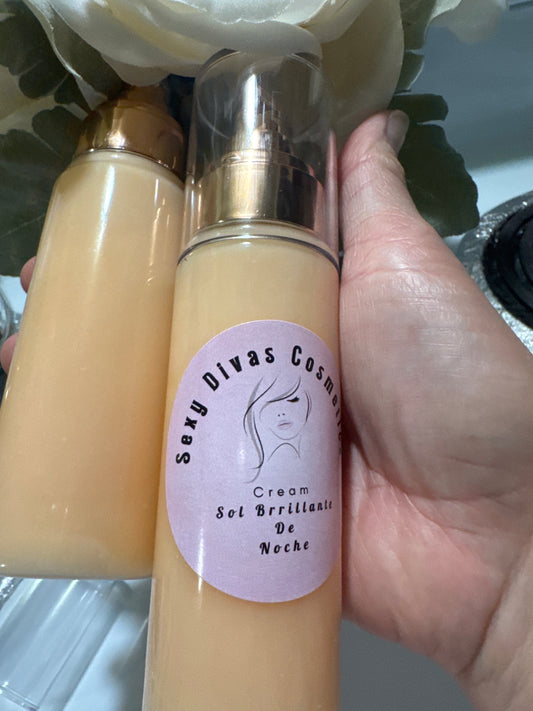 Para Pieles Maduras Crema Sol Brillante para piel Reseca, arrugas ,Lineas de expresion huso de Noche