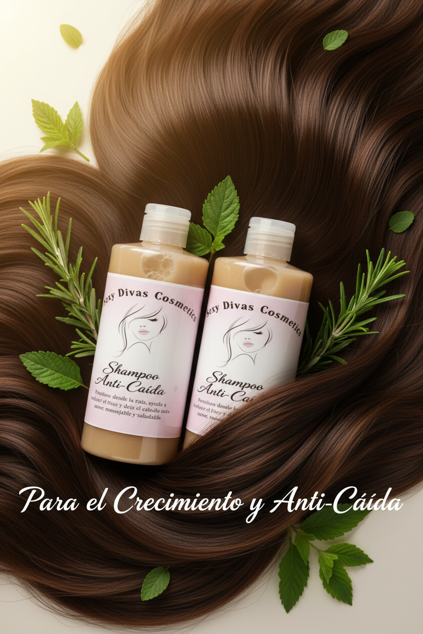 Shampoo Artezanal para el cresimiento del pelo capilar y Darte mucho billo es de 12.Oz uno Solo