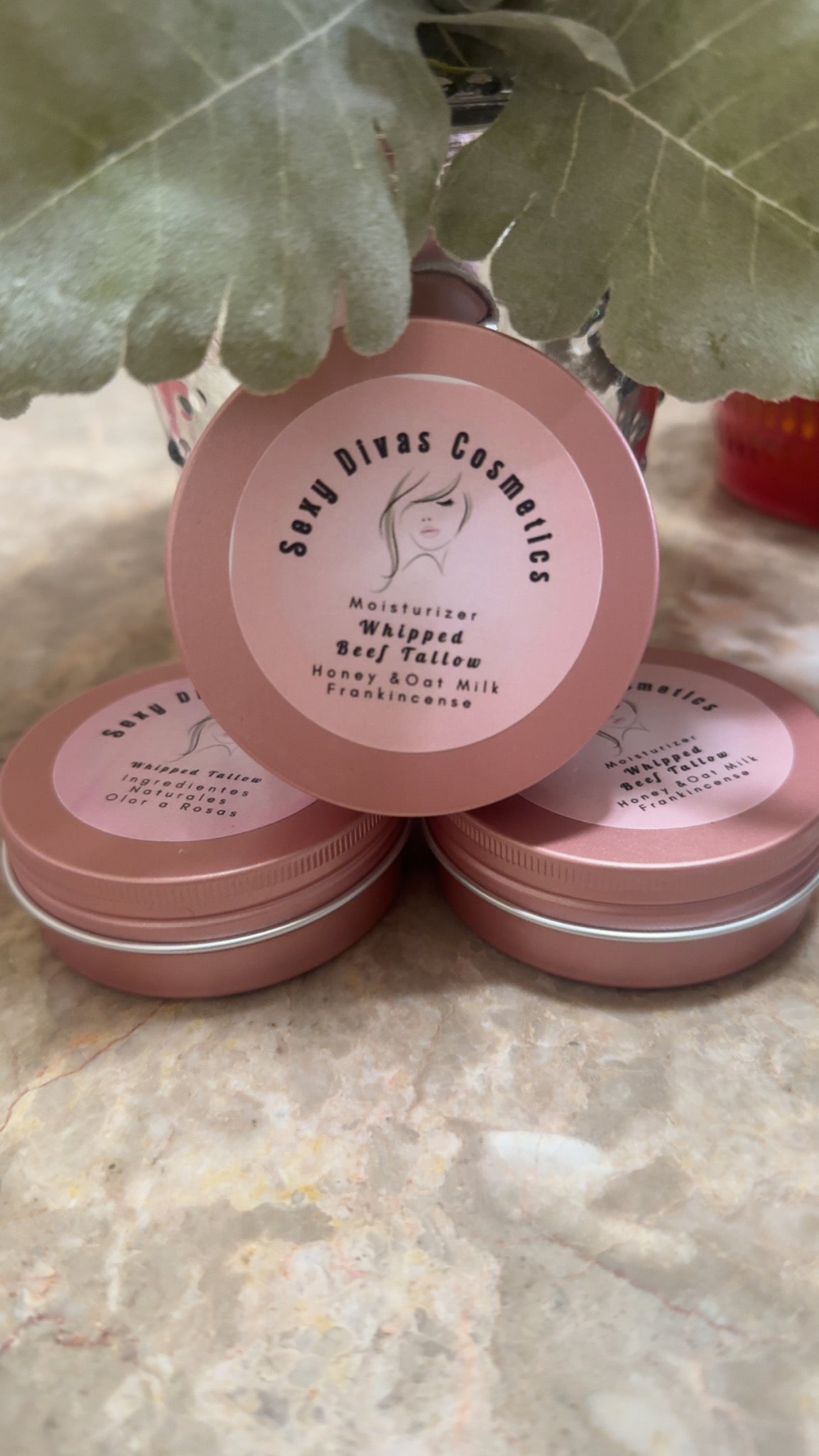 Whipped Beef Tallow & Organic cream with Collagen and Calendula Oil -Moringa with Manzanilla smell /Honey & Oat Milk &Frankincense